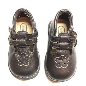 KIDCONNECTION MaryJane baby shoes brown leather S3